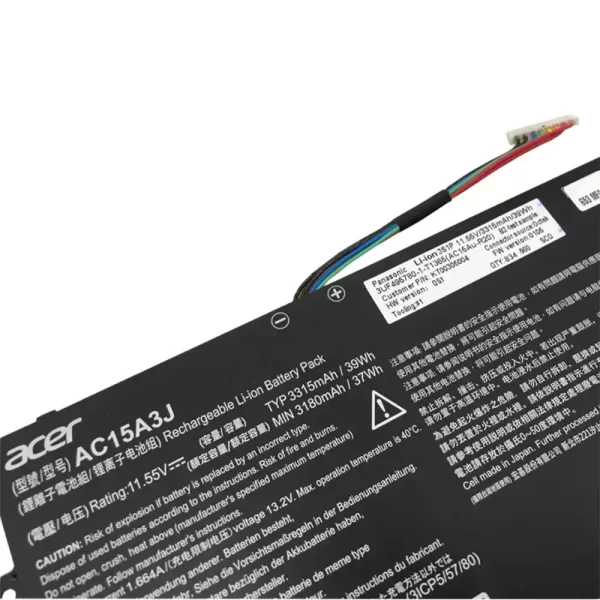 Oriģināls klēpjdatora Baterija ACER AC15A3J - Image 3