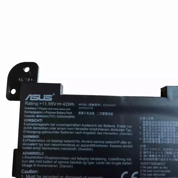 Oriģināls klēpjdatora Baterija ASUS C31N1637 - Image 3