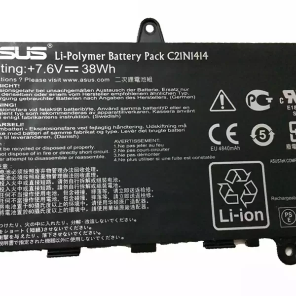 Oriģināls klēpjdatora Baterija ASUS C21N1414 - Image 3