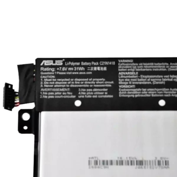 Oriģināls klēpjdatora Baterija ASUS C21N1418 - Image 3