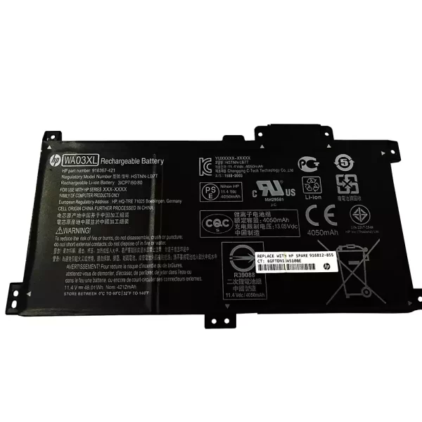 Oriģināls klēpjdatora Baterija HP WA03XL