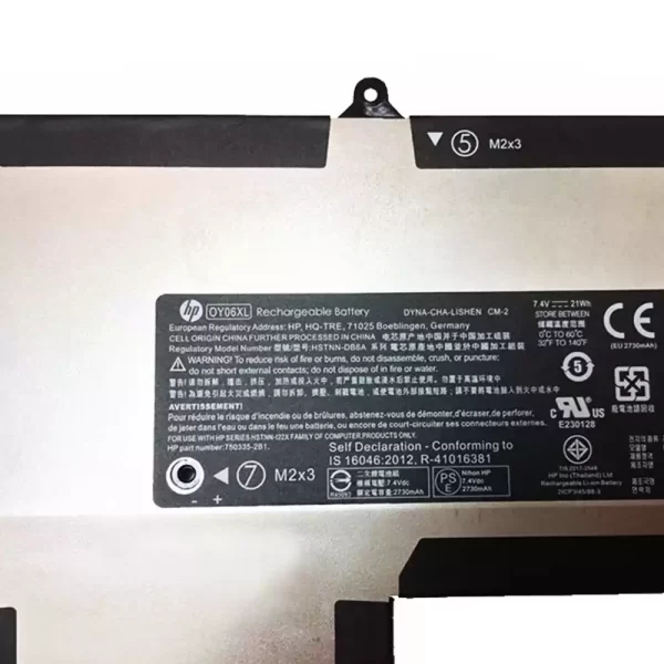 Oriģināls klēpjdatora Baterija HP OY06XL - Image 3