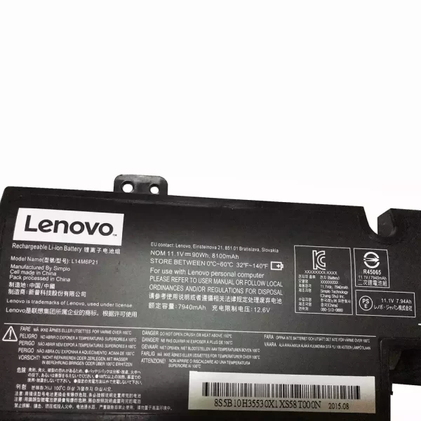Oriģināls klēpjdatora Baterija LENOVO L14M6P21 - Image 3