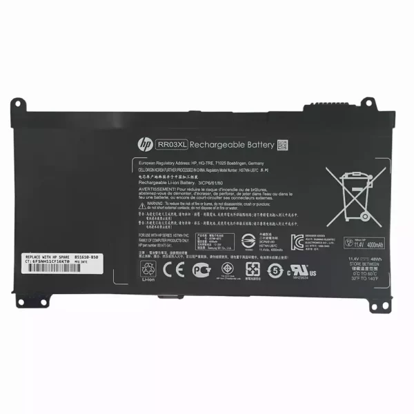 Oriģināls klēpjdatora Baterija HP RR03XL
