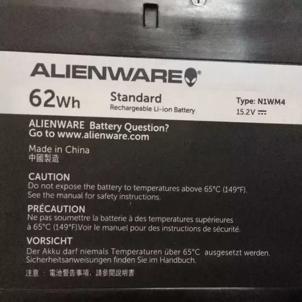 Oriģināls klēpjdatora Baterija DELL Alienware 13 R2 - Image 3