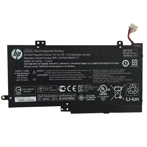Oriģināls klēpjdatora Baterija HP LE03XL
