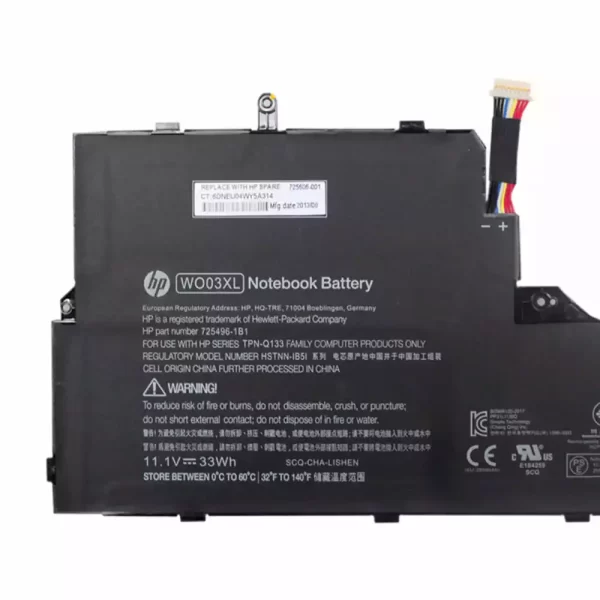 Oriģināls klēpjdatora Baterija HP WO03XL - Image 3