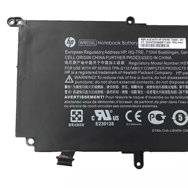 Oriģināls klēpjdatora Baterija HP WR03XL - Image 3