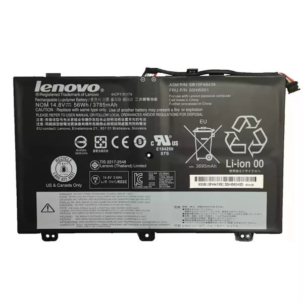 Oriģināls klēpjdatora Baterija LENOVO ThinkPad S3 Yoga 14