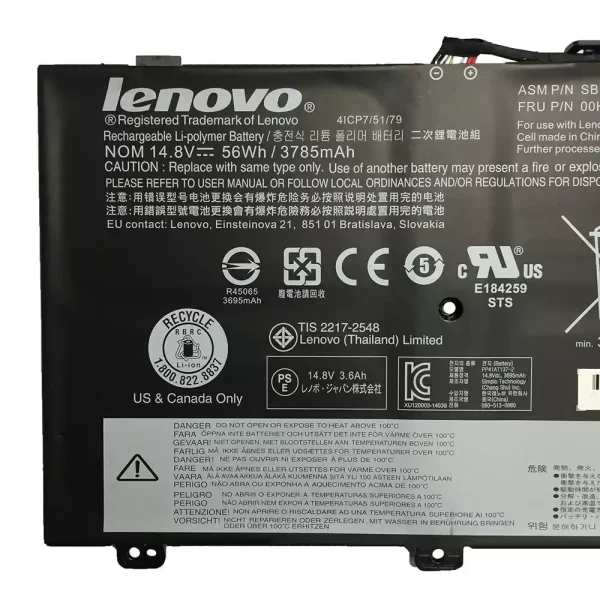 Oriģināls klēpjdatora Baterija LENOVO ThinkPad S3 Yoga 14 - Image 3
