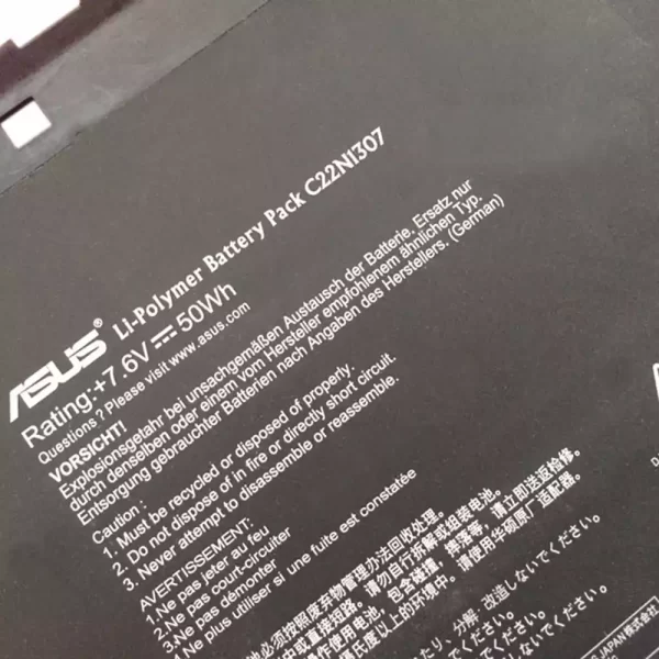 Oriģināls klēpjdatora Baterija ASUS C22N1307 - Image 3
