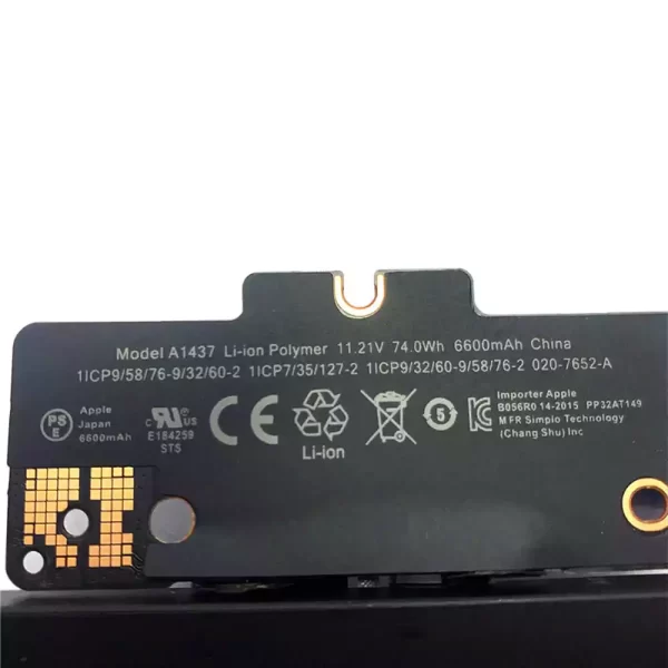 Oriģināls klēpjdatora Baterija Apple MacBook A1437 - Image 3