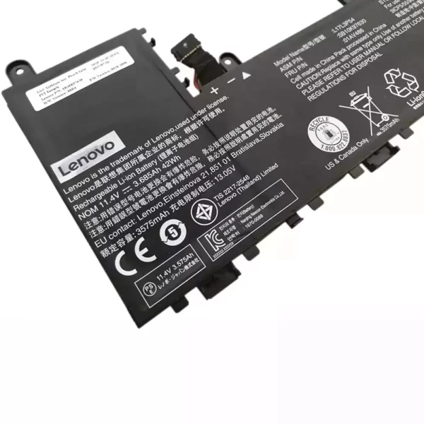 Oriģināls klēpjdatora Baterija Lenovo L17L3P54,01AV486,SB10K97630 - Image 3