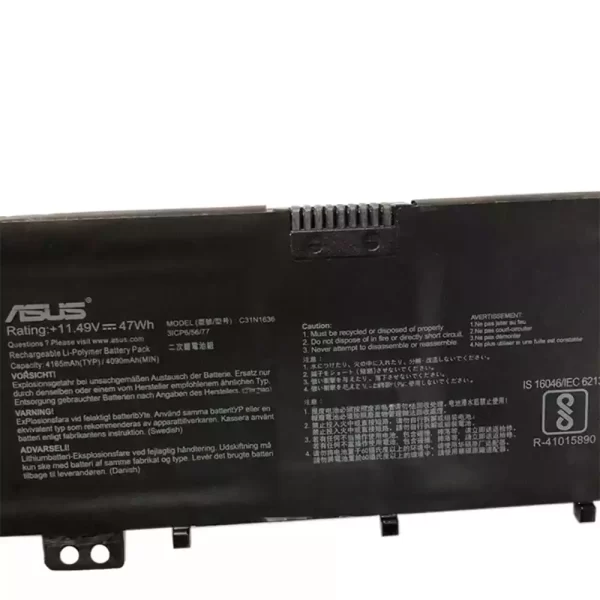 Oriģināls klēpjdatora Baterija Asus C31N1636 - Image 3