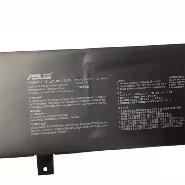 Oriģināls klēpjdatora Baterija ASUS B31N1631 - Image 3