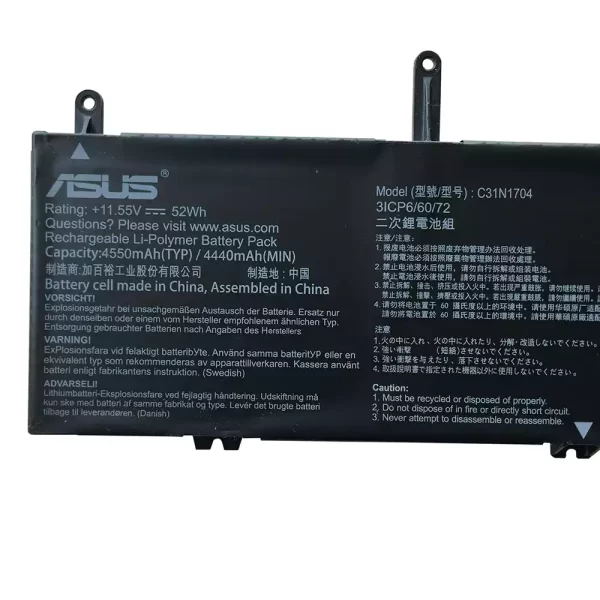 Oriģināls klēpjdatora Baterija ASUS C31N1704 - Image 3
