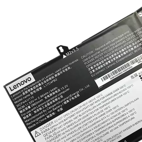 Oriģināls klēpjdatora Baterija LENOVO 5B10Q22883,5B10Q22882 - Image 3