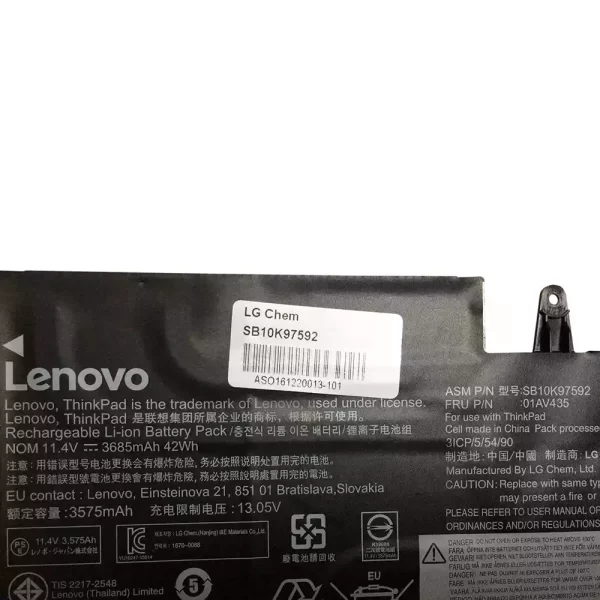 Oriģināls klēpjdatora Baterija LENOVO ThinkPad New S2 2018 - Image 3
