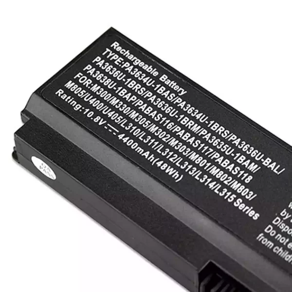 Oriģināls klēpjdatora Baterija TOSHIBA PABAS116,PABAS117,PABAS118 - Image 3