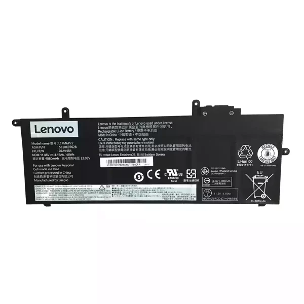 Oriģināls klēpjdatora Baterija LENOVO L17M6P72,01AV484,SB10K97628