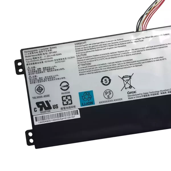 Oriģināls klēpjdatora Baterija GETAC NP14N1 - Image 3