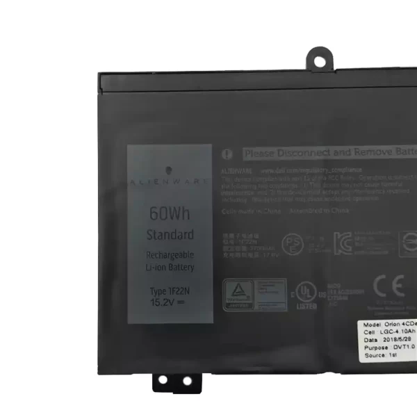 Oriģināls klēpjdatora Baterija ALIENWARE 1F22N,7F22N - Image 3