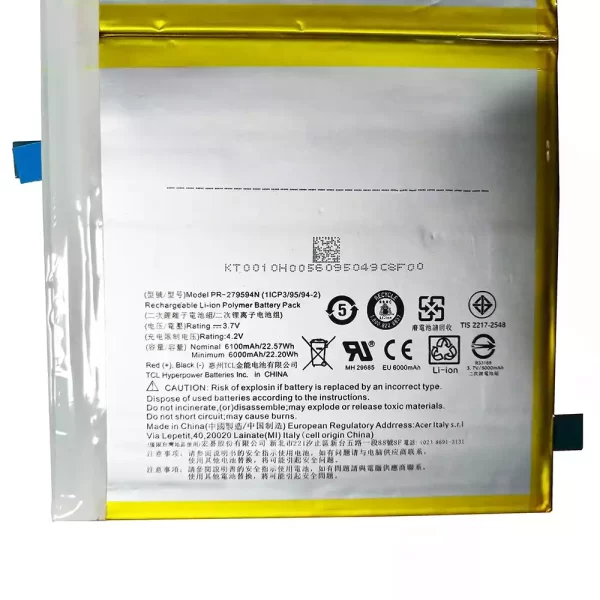 Oriģināls klēpjdatora Baterija Acer B3-A30,A3-A40,A3-A50 - Image 3