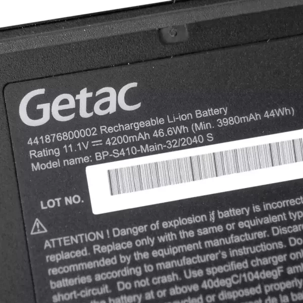 Oriģināls klēpjdatora Baterija GETAC BP-S410-Main-32/2040 S - Image 3