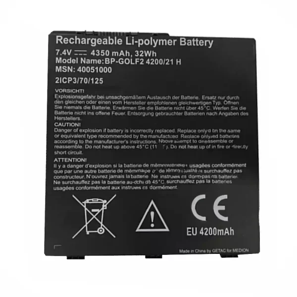 Oriģināls klēpjdatora Baterija ACER BP-GOLF2,40051000