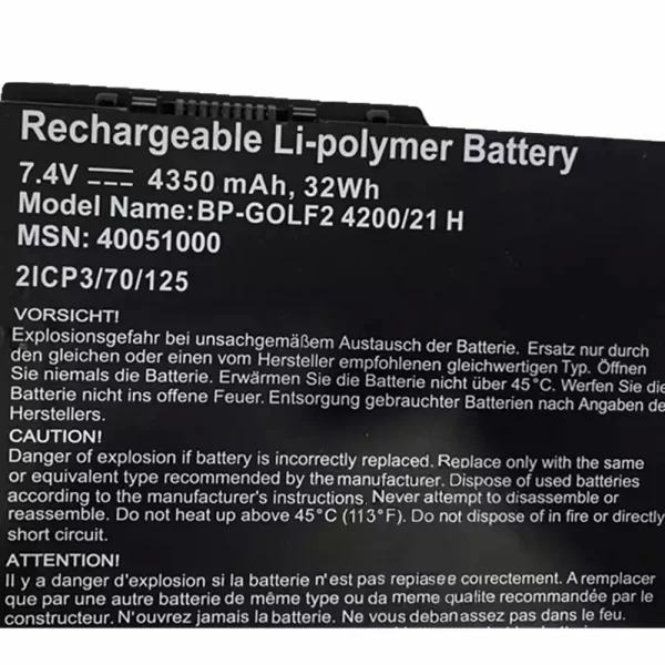 Oriģināls klēpjdatora Baterija ACER BP-GOLF2,40051000 - Image 3