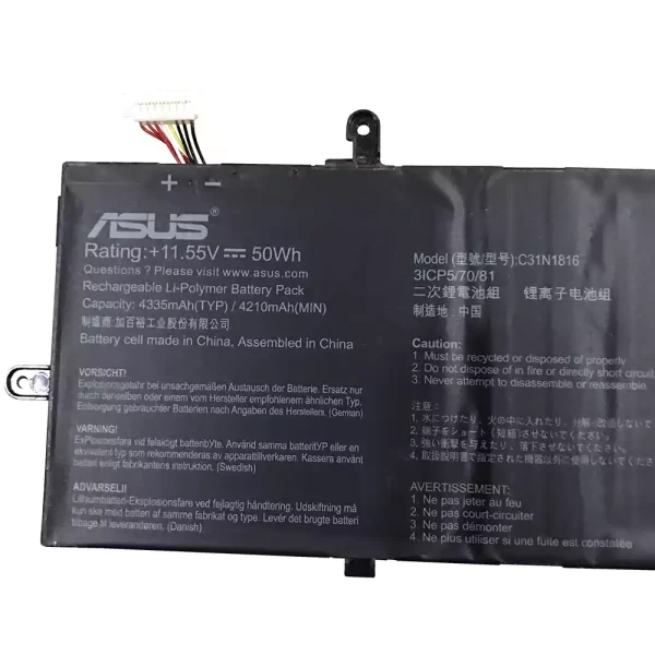 Oriģināls klēpjdatora Baterija ASUS C31N1816 - Image 3