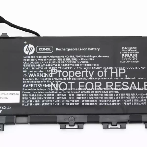 Oriģināls klēpjdatora Baterija HP L08496-855,L08544-1C1,L08544-2B1,TPN-W133,TPN-W136 - Image 2