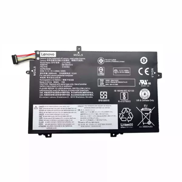 Oriģināls klēpjdatora Baterija LENOVO 01AV463,SB10K97610