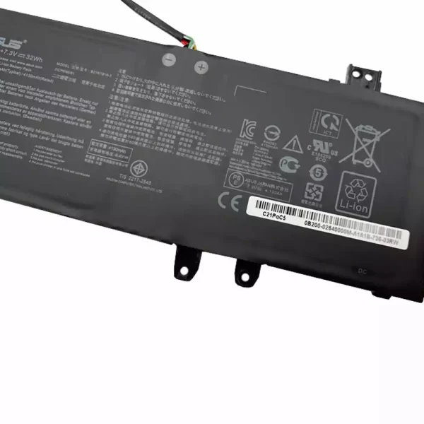 Oriģināls klēpjdatora Baterija ASUS B21N1818-3 2ICP6/60/81 - Image 4