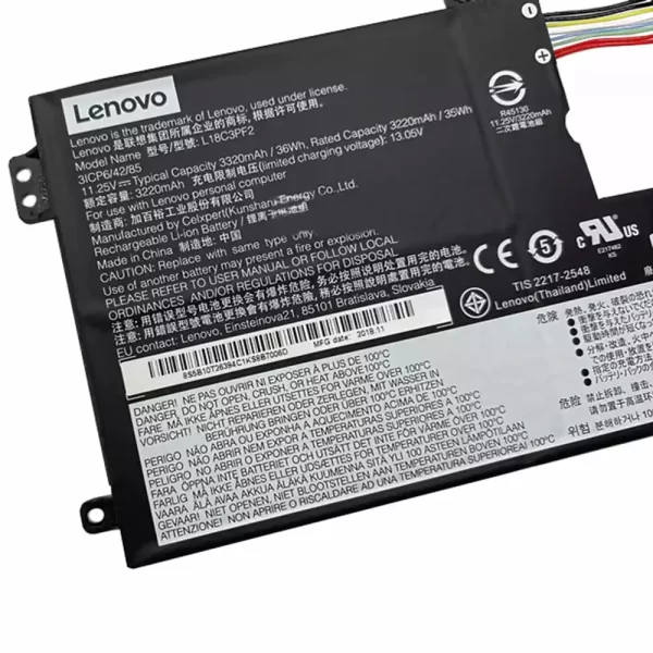 Oriģināls klēpjdatora Baterija LENOVO L18C3PF2,L18D3PF1 - Image 3