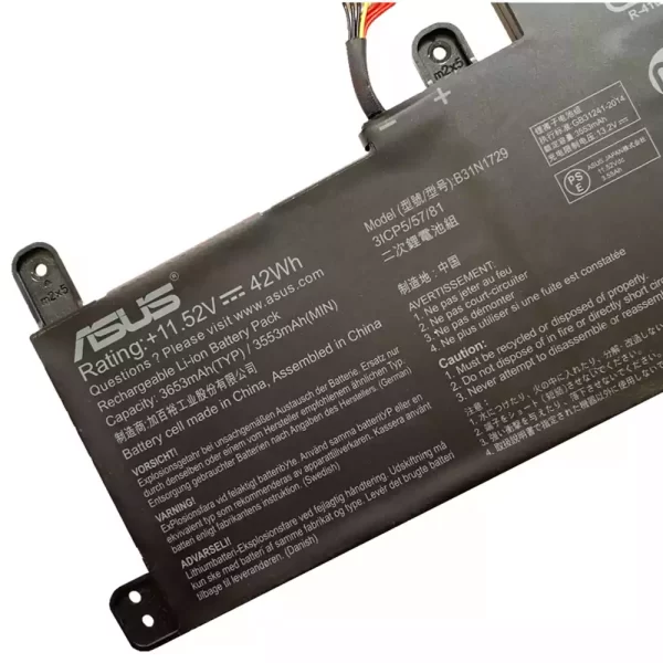 Oriģināls klēpjdatora Baterija ASUS B31N1729 - Image 3