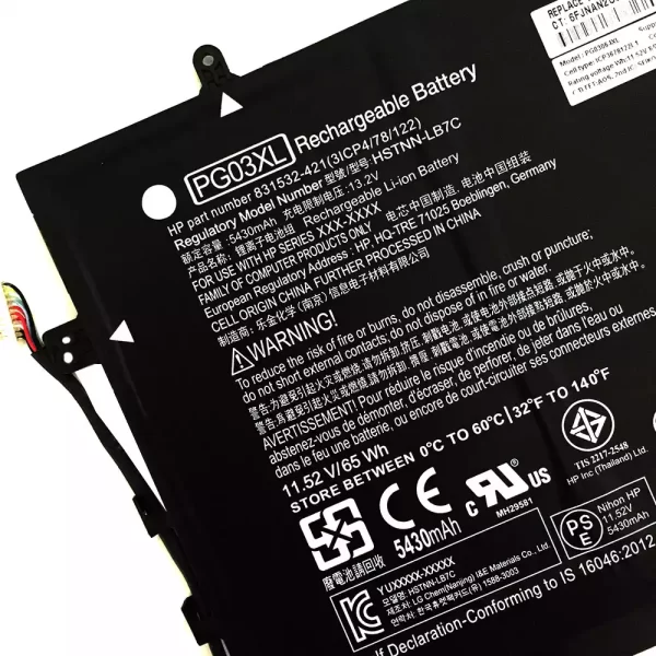 Oriģināls klēpjdatora Baterija HP Spectre x360 15-AP011DX 15-AP012DX 15-AP000 15-AP000NA 15-AP000NF 15-AP000NX 15-AP001NF 15-AP001NX 15-AP002NF - Image 3