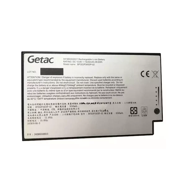 Oriģināls klēpjdatora Baterija GETAC BP3S3P3450P-02,441880000001