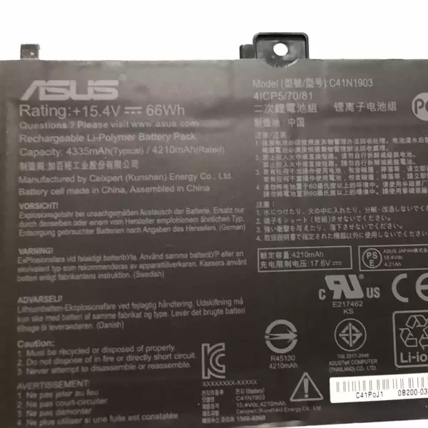 Oriģināls klēpjdatora Baterija ASUS C41N1903 - Image 3