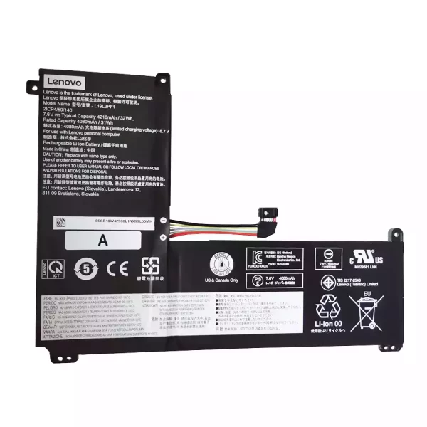 Oriģināls klēpjdatora Baterija LENOVO L19L2PF1 L19C2PF1 L19M2PF1