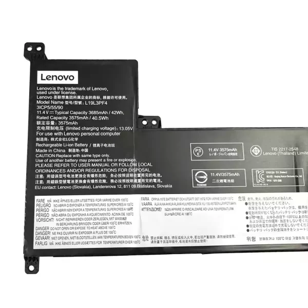 Oriģināls klēpjdatora Baterija LENOVO L19L3PF4 - Image 3