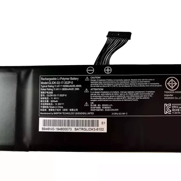 Oriģināls klēpjdatora Baterija GETAC GLIDK-03-17-3S2P-0 - Image 2