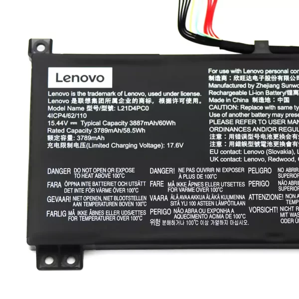 Oriģināls klēpjdatora Baterija LENOVO L21D4PC0 - Image 3
