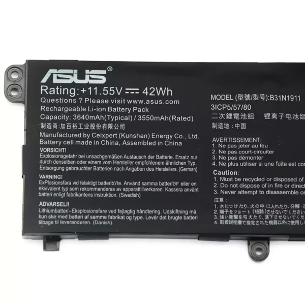 Oriģināls klēpjdatora Baterija ASUS ADOL 14FQC TP470EZ TP470EA TM420IA M413DA - Image 3