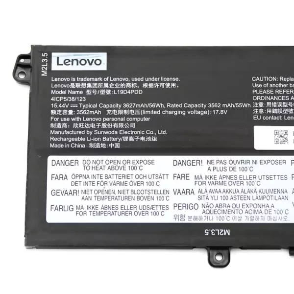 Oriģināls klēpjdatora Baterija LENOVO ThinkBook 13s 14s G2 ITL - Image 3