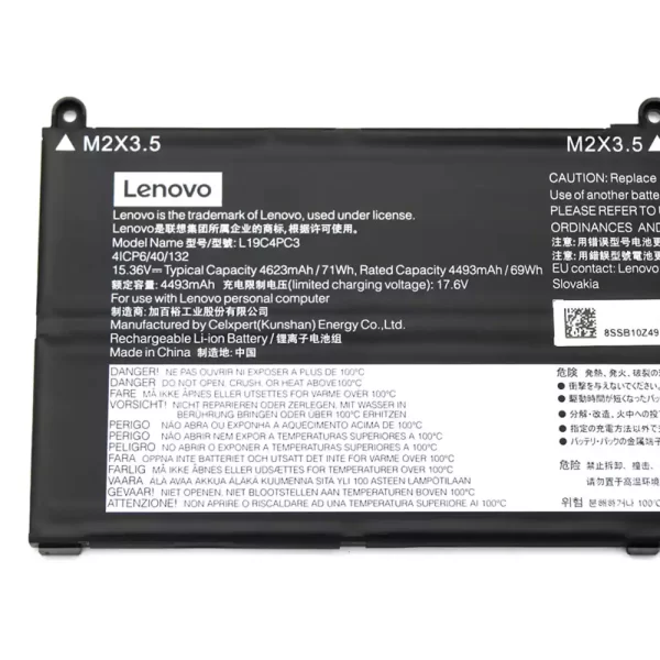 Oriģināls klēpjdatora Baterija LENOVO Legion R9000X 2021,Y9000X 2021,Legion 7-15IMH5 15ARH5 - Image 3