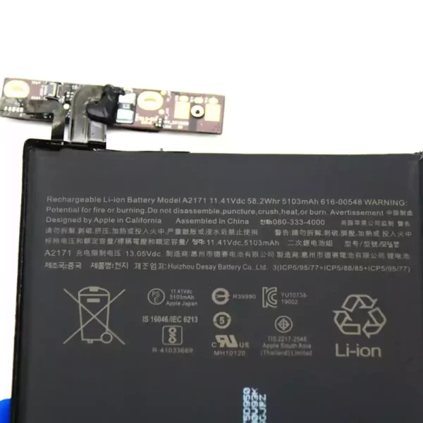 Oriģināls klēpjdatora Baterija A2171 Macbook Pro 13 2019 A2159 - Image 3