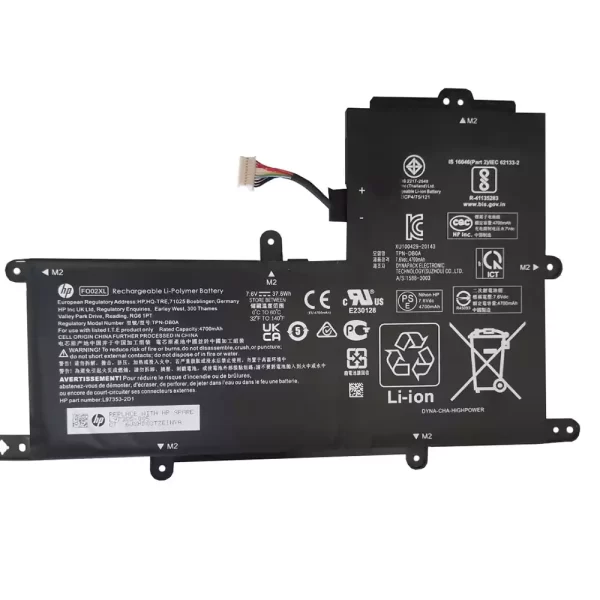Oriģināls klēpjdatora Baterija HP FO02XL