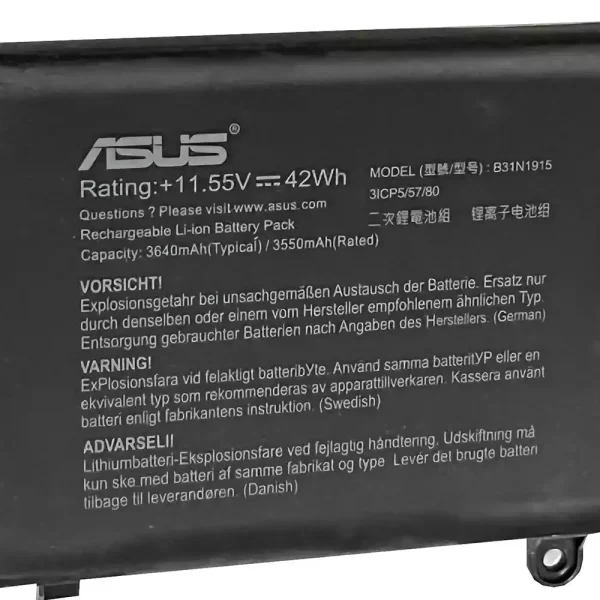Oriģināls klēpjdatora Baterija ASUS B31N1915 0B200-03760000 BR1100CKA - Image 3