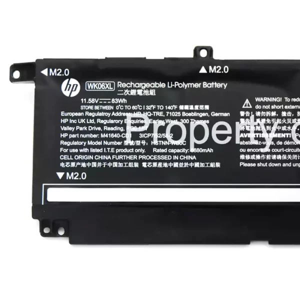 Oriģināls klēpjdatora Baterija HP WK06XL - Image 3